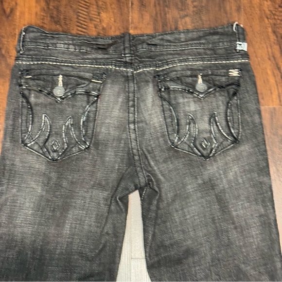 MEK DNM Women's Gray Flared Denim Jeans size 29 - Picture 11 of 16